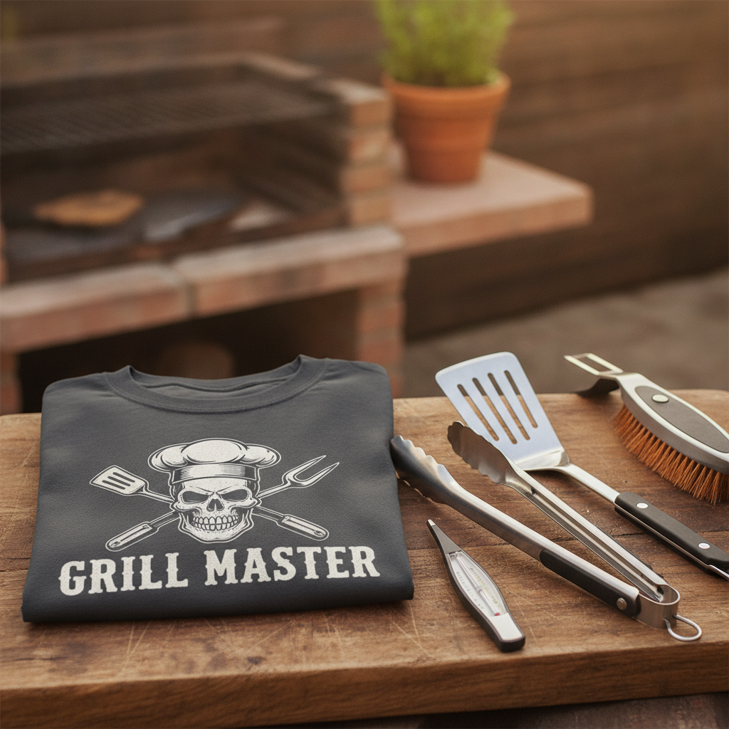 Grill master printed tee